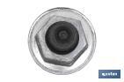Angled hex socket | Mirror polished steel | Metric from 6 to 32mm - Cofan