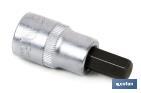 3/8" SCREWDRIVER BIT SOCKET | HIGH-QUALITY CHROME-VANADIUM STEEL | WITH ALLEN TIP OF H12