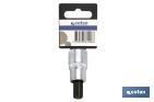 3/8" screwdriver bit socket | High-quality chrome-vanadium steel | With Torx 60 tip - Cofan