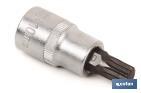 3/8" screwdriver bit socket | High-quality chrome-vanadium steel | With Torx 60 tip - Cofan