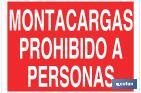 FORKLIFT PROHIBITED FOR PEOPLE