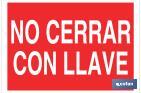 No cerrar con llave - Cofan