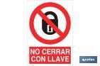 No cerrar con llave - Cofan