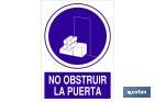 NO OBSTRUIR LA PUERTA