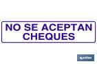 No se aceptan cheques - Cofan