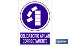 Obrigatório apilhar corretamente - Cofan