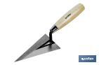 Pointing trowel | Length: 130mm | Suitable for construction industry | Wooden handle - Cofan