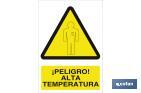 ¡Peligro! alta temperatura - Cofan