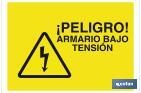DANGER, CABINET UNDER VOLTAGE
