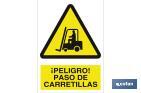 ¡Peligro! paso de carretillas - Cofan