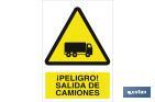 ¡Peligro! salida de camiones - Cofan