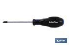 Phillips screwdriver | With endcap | Available tip from PH0 to PH3 - Cofan