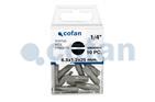 Punta Plana para atornillador de Acero | Modelo 1/4" Plano Estándar | Longitud 25 y 50 mm - Cofan