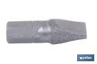 PUNTA PLANA PARA ATORNILLADOR DE ACERO | MODELO 1/4" PLANO ESTÁNDAR | LONGITUD 25 Y 50 MM