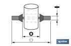 Anilha Metal Borracha | Fabricada em Aço Zincado e NBR | Varias Medidas de Interior e Exterior - Cofan
