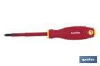 1,000V insulated screwdriver | Available Pozidriv head from PZ0 to PZ3 | Length: from 60m to 150mm - Cofan