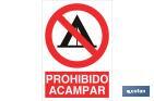 PROHIBIDO ACAMPAR