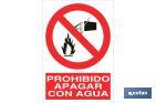 Prohibido apagar con agua - Cofan