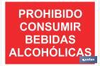 Prohibido consumir bebidas alcohólicas - Cofan