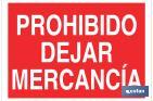 Prohibido dejar mercancía - Cofan