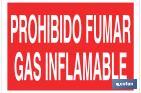 Prohibido fumar gas inflamable - Cofan