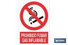 PROHIBIDO FUMAR GAS INFLAMABLE