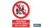 Prohibido situarse debajo de la carga - Cofan