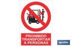 Prohibido transportar a personas - Cofan