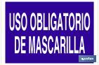 USO OBLIGATORIO DE MASCARILLA TEXTO