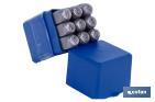 Set of number punches | Alloy steel | Number size: 6mm - Cofan