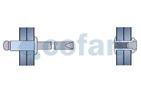 Standard aluminium white rivets - Cofan