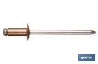 Copper rivets - Steel with dome head - Cofan
