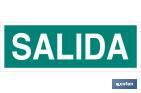 Señal "Salida" 400x100mm - Cofan