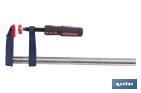 CLAMP | F-CLAMP | AVAILABLE INNER WIDTH FROM 50 TO 120MM | OPENING CAPACITY FROM 150 TO 400MM
