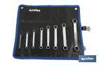 SET OF 8 DOUBLE END RING SPANNERS | CHROME-VANADIUM