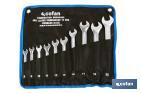 SET OF 26 COMBINATION SPANNERS | CHROME-VANADIUM STEEL | INCLUDES SIZES FROM SW 6 TO SW 32MM