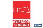 Señal Avisador sonoro Pictograma + Texto - Cofan