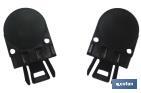 Safety helmet adapter for visor | Easy to install in safety helmets | Perfect fastening of the mesh visor to the helmet - Cofan