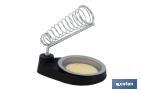 SOLDERING IRON STAND | METALLIC SPRING ATTACHED TO THE CIRCULAR BASE | LENGTH: 170MM