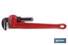 Straight pipe wrench, Heavy Duty Model, for pipes | Available in various sizes | Opening in 10" - Cofan