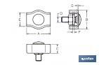 Simple flat wire rope clip - Cofan