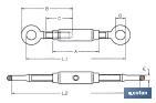 Tirante anello-anello DIN-1480 - Cofan