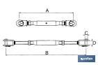 Tensor Tubular Horquilla - Horquilla Acero INOX A-2 - Cofan