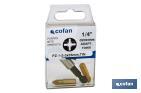 Kit de puntas de atornillar de Titanio y adaptador |Contenido 3 puntas Pozi drive y un adaptador | Modelo 1/4" PZ - Cofan