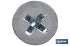 Phillips Cross recessed countersunk head self tapping screw, zinc plated - Cofan