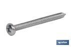 PHILLIPS CROSS RECESSED PAN HEAD SELF TAPPING SCREW, ZINC PLATED