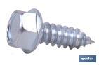 HEXAGON WASHER HEAD TAPPING SCREW, ZINC PLATED