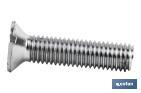 SLOTTED COUNTERSUNK HEAD MACHINE SCREW,, ZINC PLATED