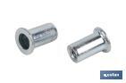 Steel wide head rivet nuts - Cofan