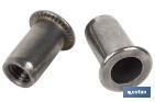 STAINLESS STEEL WIDE HEAD RIVET NUTS